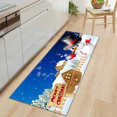 Weihnachts-Küchen-Sandteppich Fußmatte Langer Bodenteppich