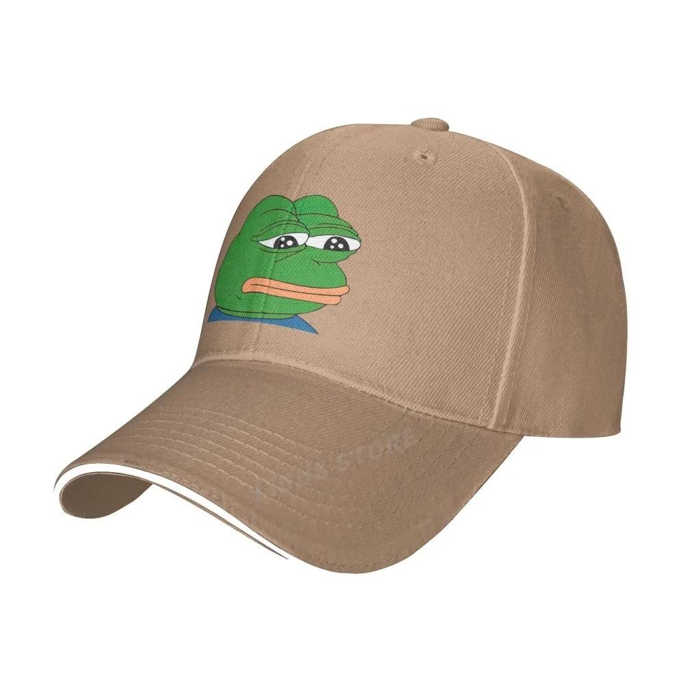Fashion Men Sad Frog Baseball Cap Outdoor Adjustable Dad Hat Men Summer Snapback Hats Sad Frog Sports Golf Cap Gorra