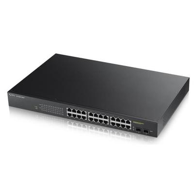 Managed Network Switch - ZyXEL - GS1900-24HP - 24 Gigabit Ports - PoE - 2 SFP Slots
