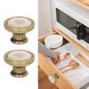 2 Sets Antique Furniture Hardware Handle Knob Zinc Alloy Round Single Hole Cabinet Door Handle