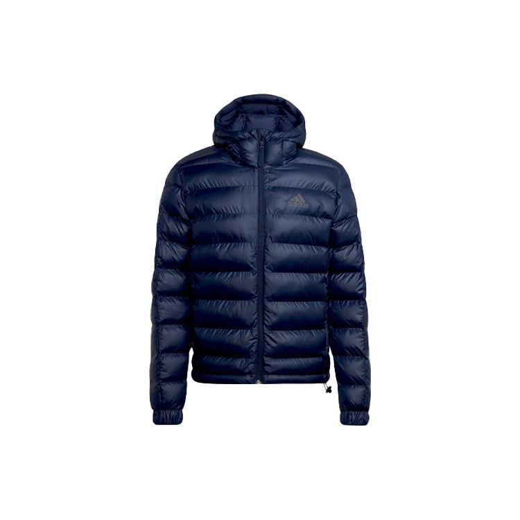 adidas 3-Stripes SDP Badge Of Sport Hooded Jacket Navy GV5329 L