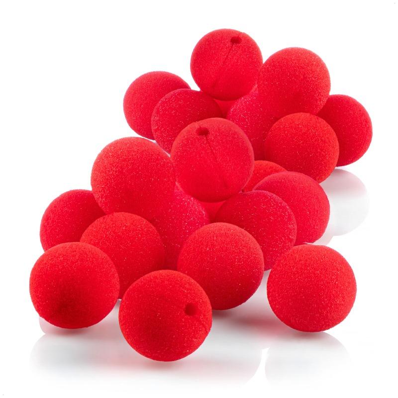 10pcs Foam Red Ball Clowns Noses 5cm Halloween Party Cosplay Costume Circus Props Festival Make Up DIY Crafts