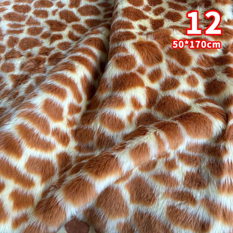 3 Sizes High-grade Velvet Imitation Fur Fabric Cow Deer Pattern Plush Fur Fabric For Diy Sewing Garment Doll Clothes Photo Props