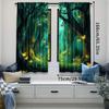 2Pcs Fantasy Nature Curtains Gothic Fantasy Forest Magic Dreamland Fairy Landscape Suitable For Bedroom Bathroom Living Room