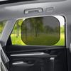 SEAMETAL 2 Stück Auto Seitenfenster Sonnenschutz UV-Reflexion Sonnenblende Auto Vorder-/Hinteres Seitenfenster Sonnenschutz Schwarzes Netz Seitenschutz