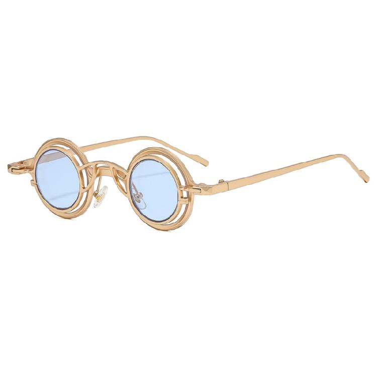

Durability Round Metal Sunglasses with Scratch Resistant Lenses Baby Sunglasses Accessories for Day Wear
