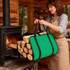 Firewood Bags Wood Holder Tote Log Holder With Handle For Firewood Fireplace Stove Woodstove Cabin Indoor Outdoor Camping