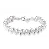 S925 silver fashionable and creative exquisite silver jewelry ethnic style woven light bead bracelet