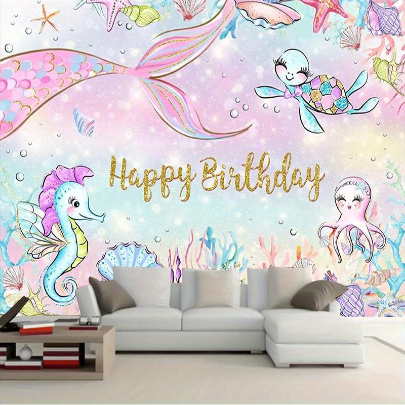 Under The Sea Birthday Backdrop 1pc - Wall Hanging Decor