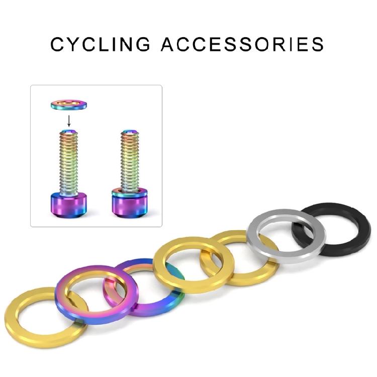 Bicycles Flat Washer Stem Bolts Washers Light Weight Titaniums Alloy Bikes Flat Washers Gasket Cycling Repair Screw Part