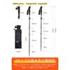 Hiking Life Trekking Poles 3K Carbon Foldable 2-Pack [Super Lightweight 202g, 34cm Packed Size] Adjustable 105-125cm Hiking Sticks with