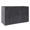 Donica Betonique Na Kółkach Czarny Beton 90X30Xh60 Cm