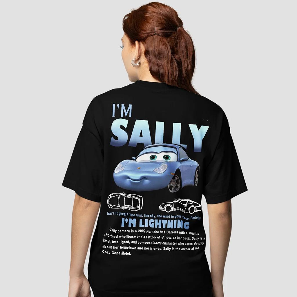 Lustiges Sally Ich bin Lightning Auto Outfit T-Shirt für Männer Frauen Mcqueen T-Shirt Baumwolle Neuankömmling Kleidung Liebe Geschenk für Paar