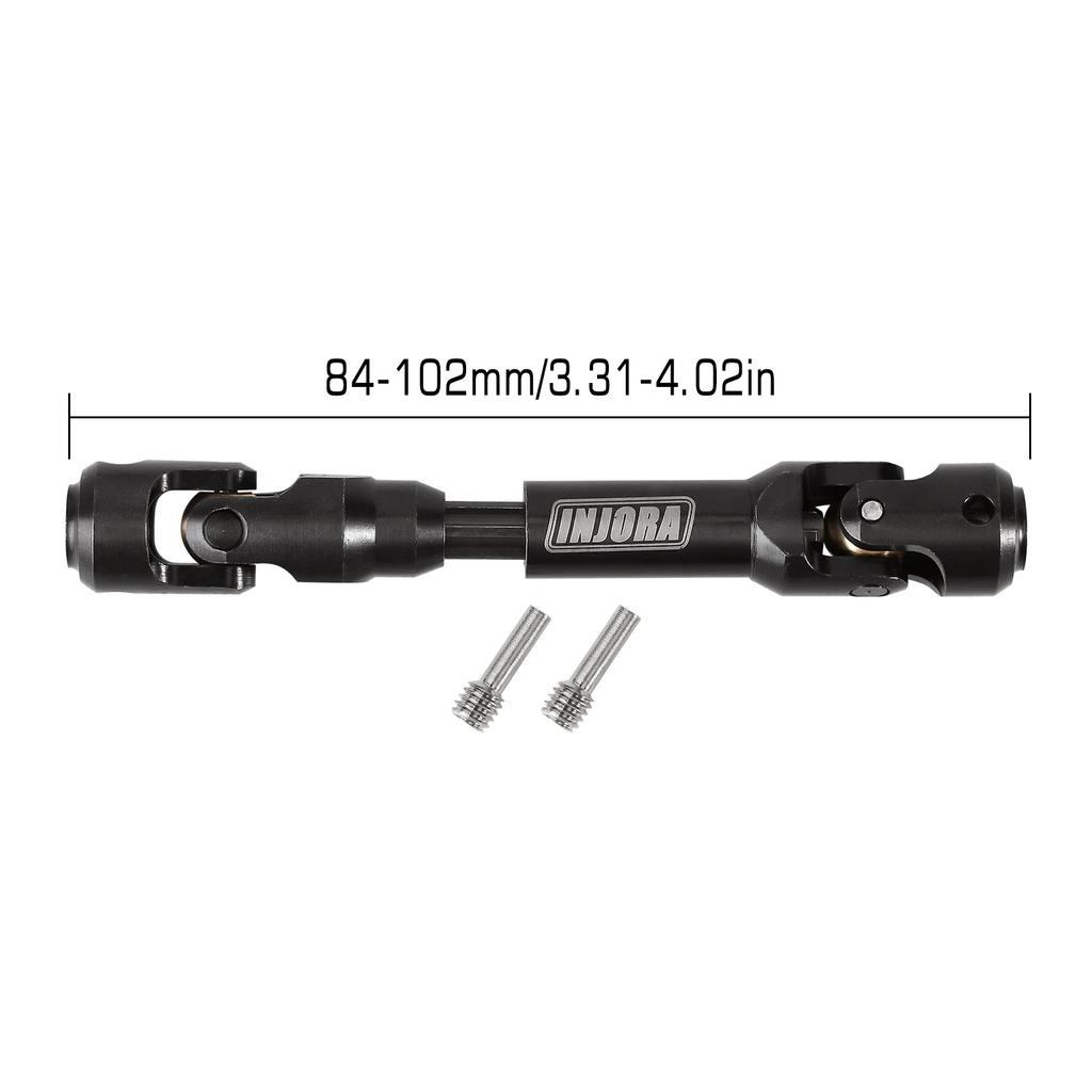 Injora Steel Heavy-Duty Drive Shaft For 110 Rc Car Crawler Axial Scx10 90046 Axi03007 Trx4 Redcat Gen8