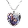 GACHIAKUTA Halskette Glas Herzform Anhänger Halskette Gachiakuta Zeichentrickfigur Halskette Schmuck Dekoration Fans Sammeln Geschenk