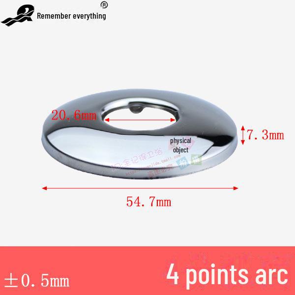 Capace decorative din oțel inoxidabil pentru robinet, triunghi și pătrat