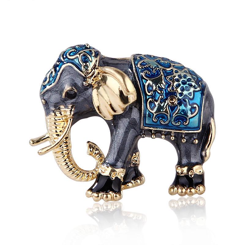 Creative Lovely Enamel Elephant Animal Brooch for Women Man Pins Clothes Backpack Accessories Jewelry Gifts