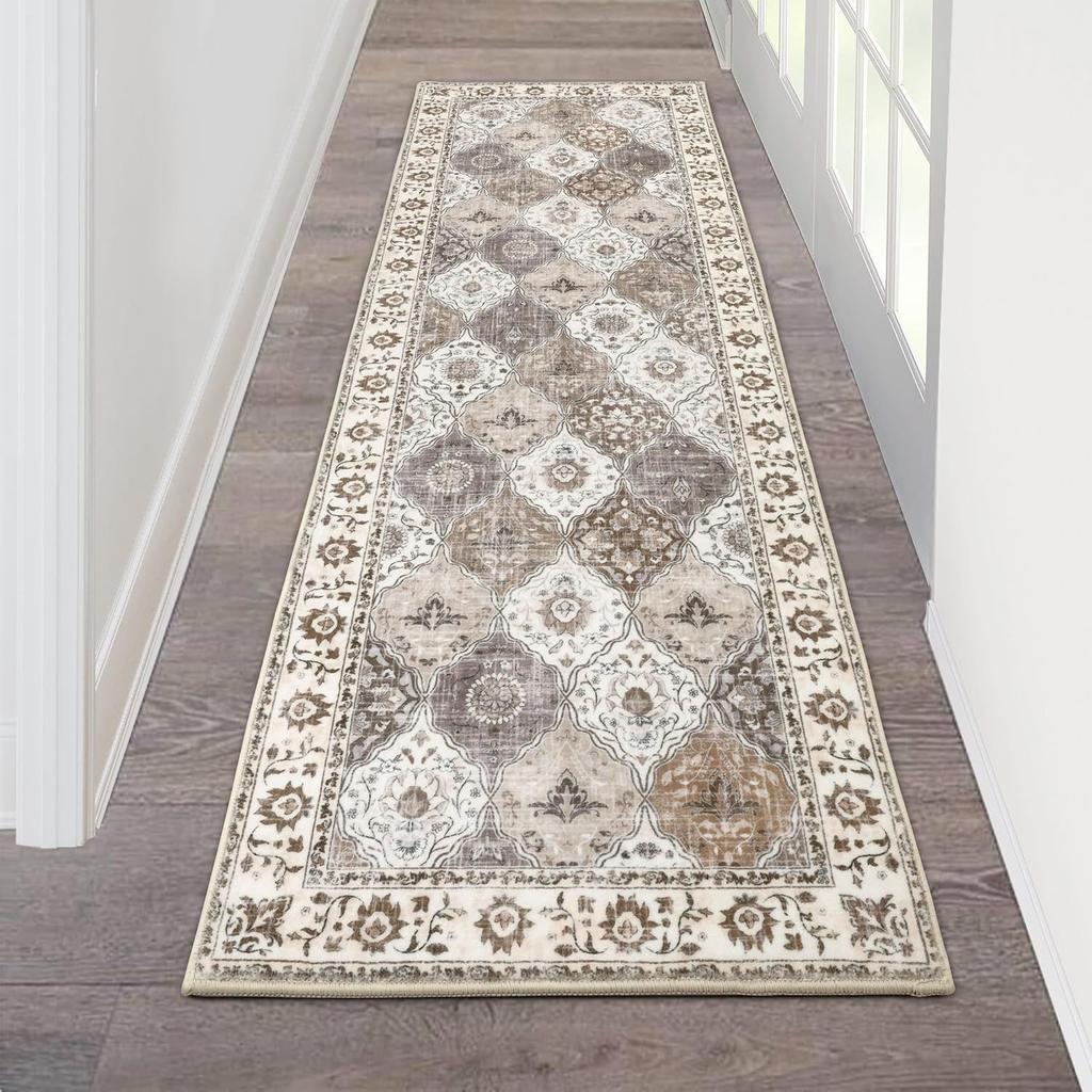 Persian Living Room Corridor Carpet Anti Slip and Wear-resistant Carpet Home Anti Dirty Bedroom Bedside Carpet