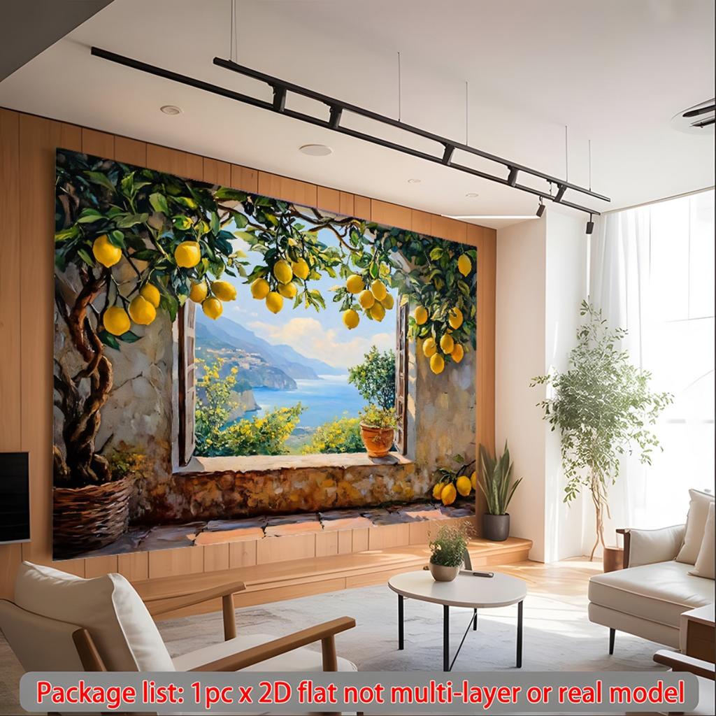 2D Flat 1pc Tree Backdrop Banner - Theme Rustic Style For Party Decor Theme Photo Backdrop 2D Flat