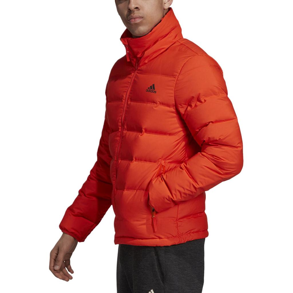 Adidas Down Jackets Men's Orange Stand Collar Moderate Other DZ1448