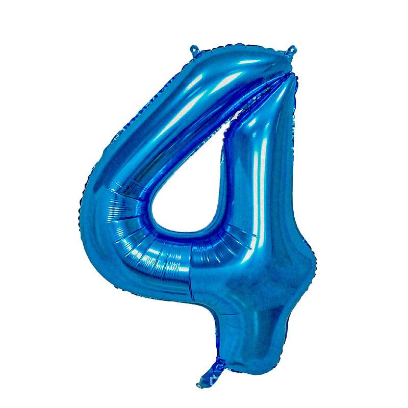 32-Inch Gradient Color Aluminum Foil Number Balloons - US Version