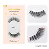 100% Human Hair Lashes Clear & Black Band Wispy Natural Full Strip Lashes Vendors Handmade False Eyelashes