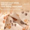 Winter Pet Thickened Blanket, Coral Fleece Dog Sleeping Pad, Comfortable and Warm Pad, Small and Medium-sized Pet Quilt