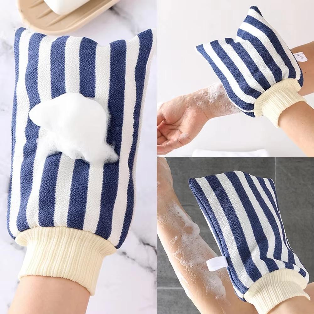 Exfoliating Bath Gloves SPA Shower Body Scrubber Mitt for Deep Cleaning Massage Reusable Wash Tool Exfoliating Sponge Gloves