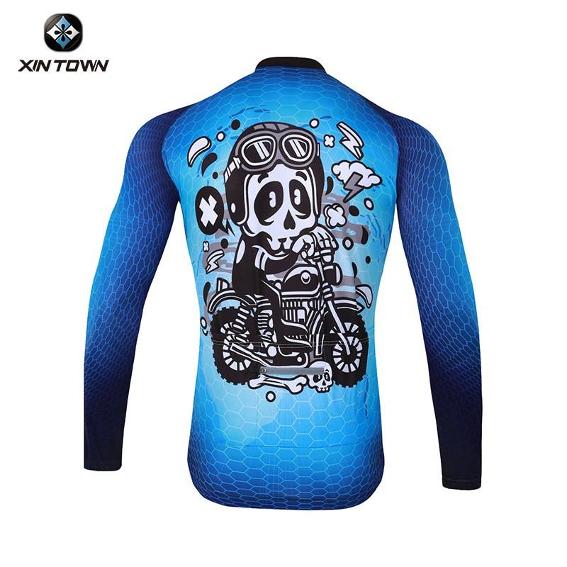 Mens Long Cycling Jersey Set Road Bike Racing Suit Breathable Wear