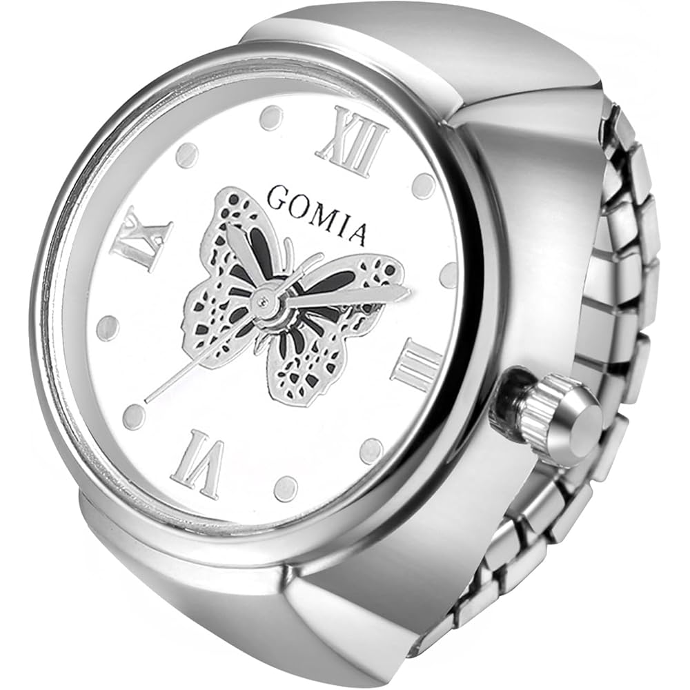 Chou Analog Ring Watch Waterproof Silver Free Size Women s Jewelry