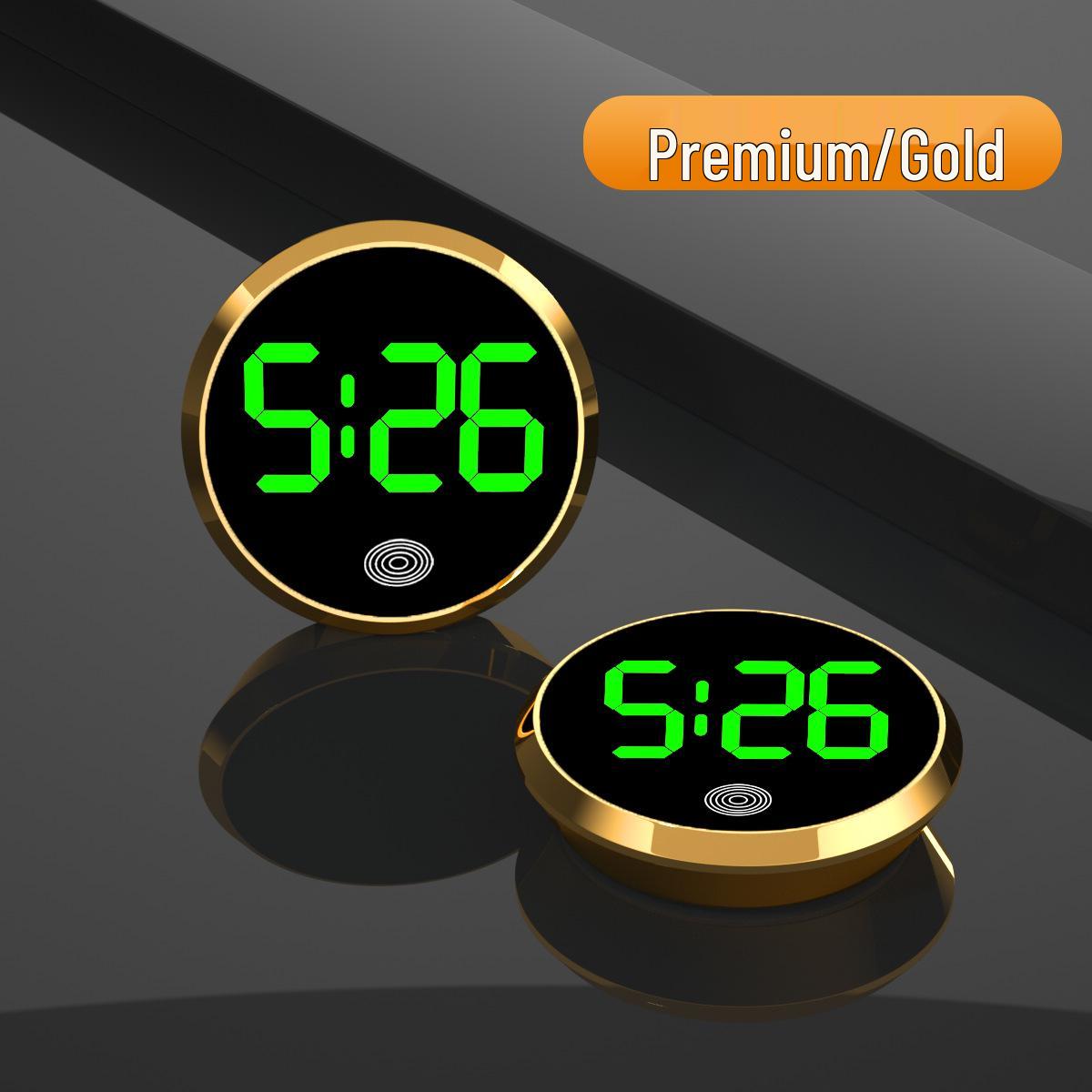 

Элегантные светящиеся электронные часы для салона автомобиля - Креативные сенсорные карманные часы Includes Double-sided Adhesive