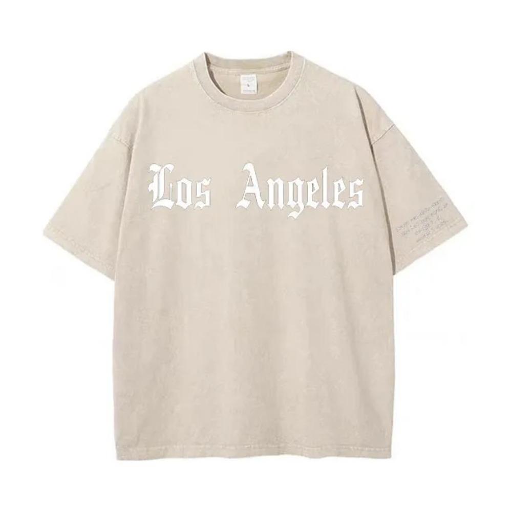 Oversized T-Shirt Women Men Short Sleeve Alphabet Print Cotton Streetwear Casual Loose Fit Plain Tee High Quality Fashion