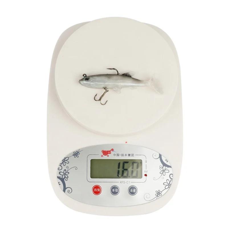 Grey Soft Lure 8 5cm 13g Wobblers Artificial Bait Fishing Lures for Freshwater Saltwater Bass Fishing Accessories