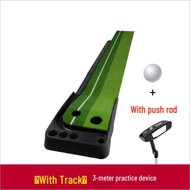 Indoor Ball Return Golf Putting Practice Set with Baffle - Portable and Popular