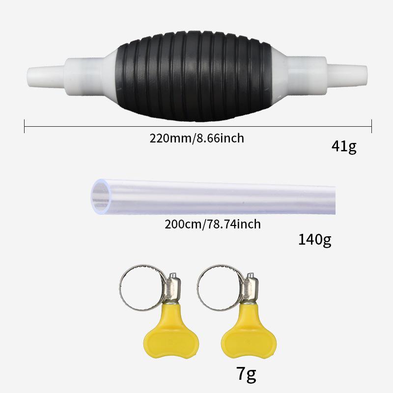 Manual Fuel Tank Suction Pipe - Self-Priming Oil Extractor for Household Use