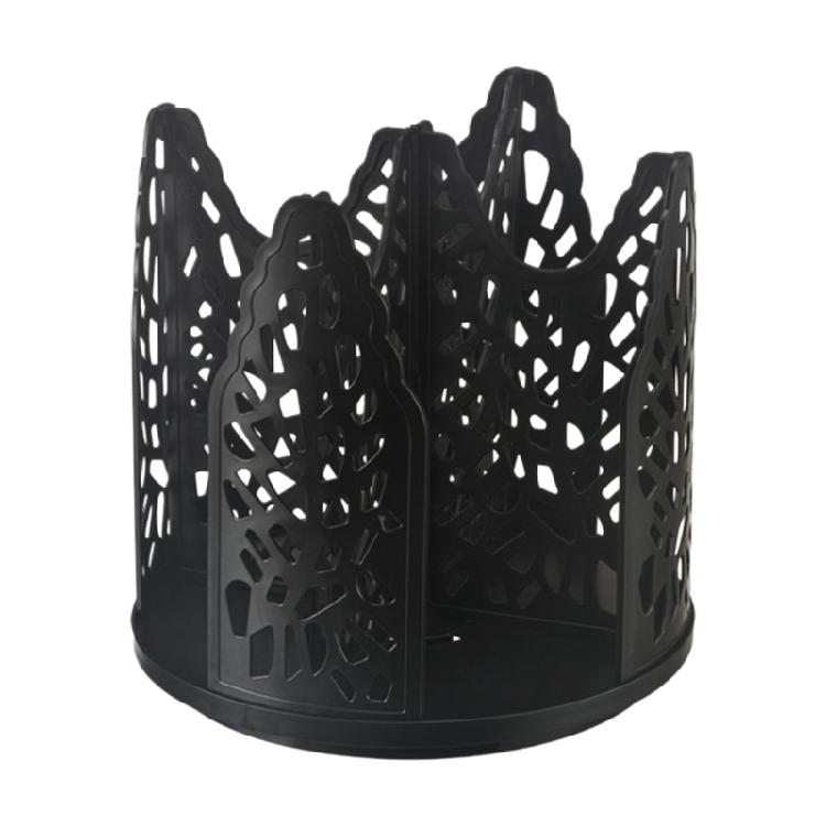 

360 Degree Rotating Cup Dispenser Large Capacity Plastic Cup Organiser Stand For Cafe Restaurants And Kitchen Countertop чорний