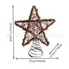 Christmas Soil Vine Spring Pentagram Tree Top Decoration, Christmas Atmosphere Decoration Home Desktop Ornament