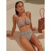 Women S Striped Split Bikini Set Sexy Beach Swimwear