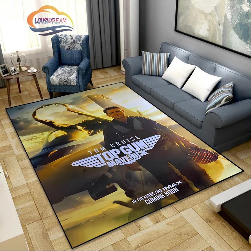 Top Gun Umělecký Vzor Loga Koberec Filmový Prvek Dekorační Koberce Moderní Domov Obývací Pokoj Podlahové Rohože Koberce do ložnice Koupelna