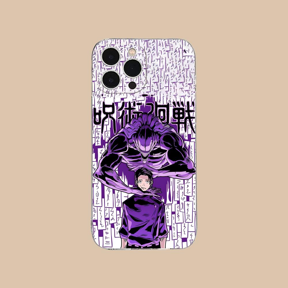 Jujutsu Kaisen Yuta Okkotsu Phone Case for iPhone 17 16 15 14 13 12 11 X XR XS Air Pro Max Plus Mini Clear Colorful Cover Pretty