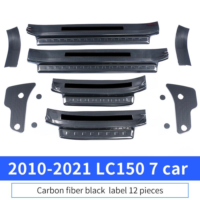 For Toyota Land Cruiser Prado 150 Lc150 Fj150 2010-2023 Tuning Interior Decoration Accessories Stainless Steel Threshold Panel