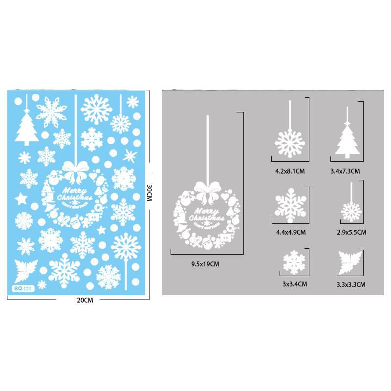 Weihnachtsspiegel-Aufkleber, Weihnachtsmann, Schneemann, Elch, Fensteraufkleber, Schneeflocke, Fensteraufkleber, Frohe Weihnachten, Frohes Neues Jahr 2025