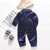 Kleinkind Baby Jungen Langarm Solid Tops + Hosen Pyjamas Nachtwäsche Outfits