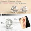 Jewelry PT900 Diamond Earrings Color Diamond 6 Prong Type [Diamond World] Women's 0.40ct F/G