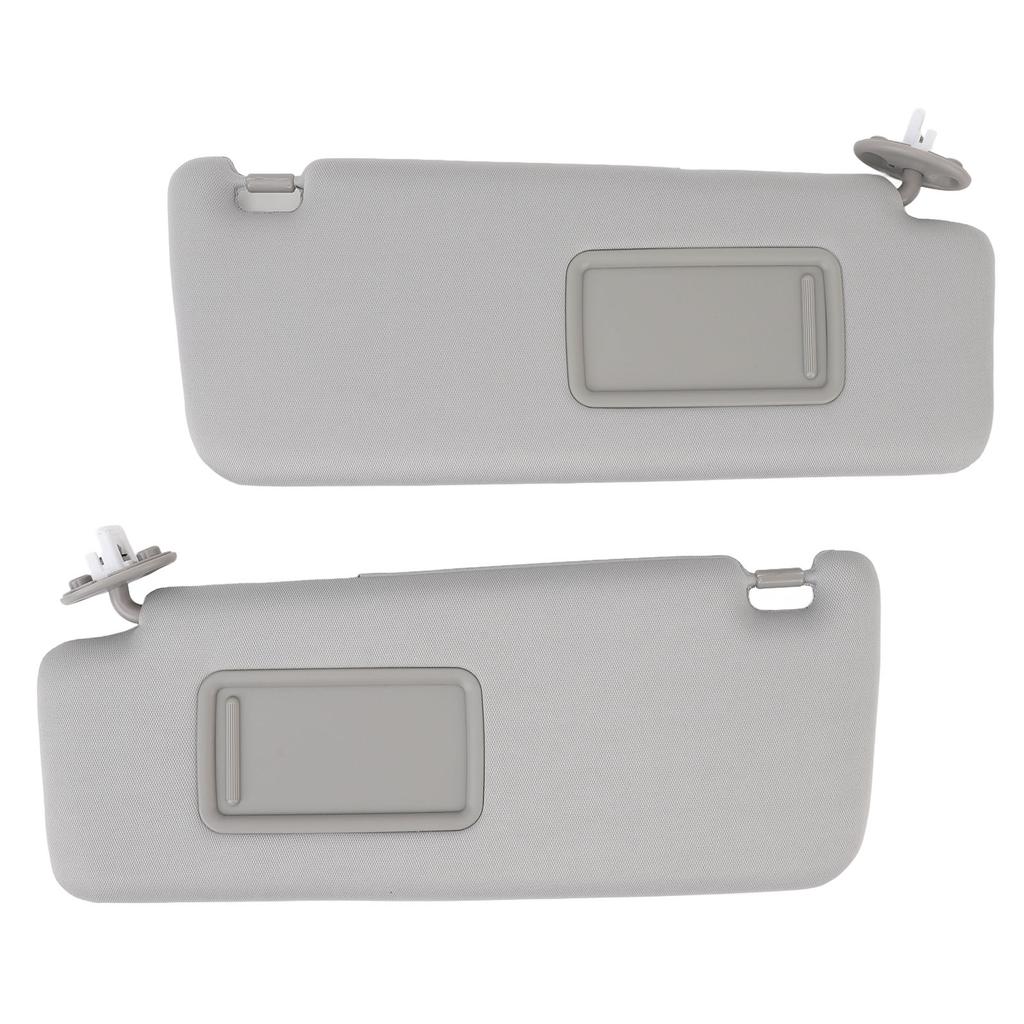 1 Pair Sun Visor 74320‑35A91‑B1 Gray Sun Shielding Visor Mirror with Makeup Mirror Replacement for Toyota 4Runner 2010