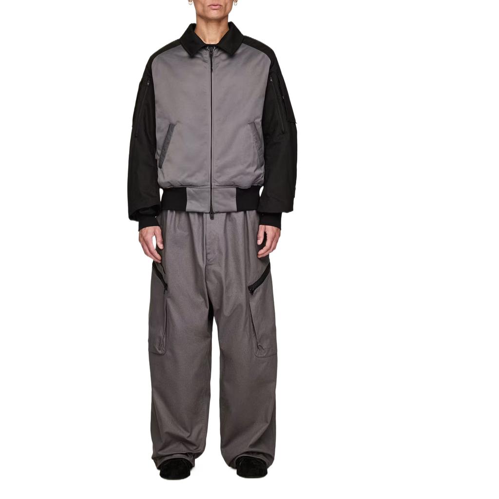 Y-3 Ut Twill Solid Color Pocket Zipper Twill Work Pants Men Pants KB2076