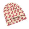 ZLIENSZUS Adults' TRAX MOSAIC Knit Hat - Red & Pink Mosaic Print, Flat Printing Suitable for Weekend Errands, Quick Meetups & Everyday City Wear, Fash