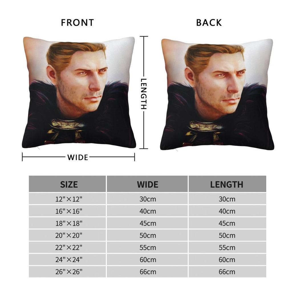 Dragon Age Commander Cullen Square Pillowcase Polyester Linen Velvet Creative Decor Throw Pillow Case Sofa Seater Cushion Cover