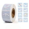 Custom Logo Stamp Stickers Cute Thank You Square Decoration X091
