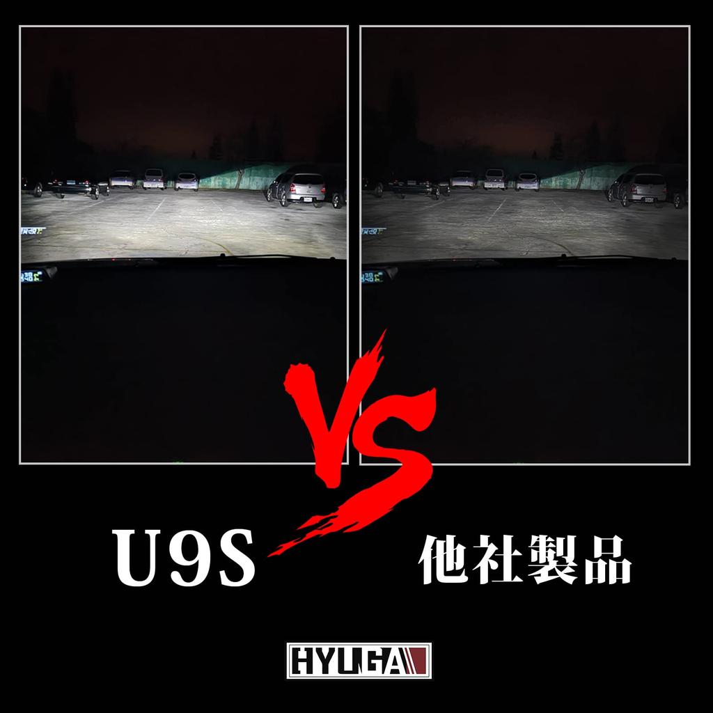 HYUGA U9S 880 LED 6000K Pack of Vehicle Inspection Compliant Ultra-Bright Headlights, 4200lm, White, 40W, 2, 12V/24V,